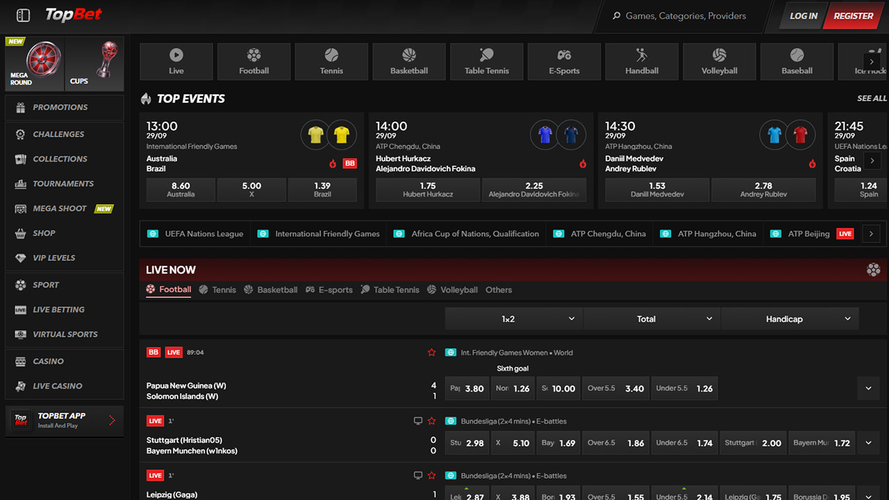 Pagina de pariuri sportive TopBet