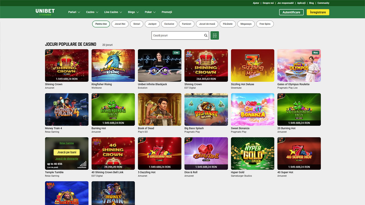 Unibet Cazino Online